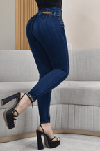 JEANS SKINNY CONTROL ABDOMEN LEVANTA COLA  REF. B-40723