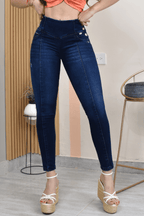 JEANS SKINNY CONTROL ABDOMEN LEVANTA COLA  REF. B-40751