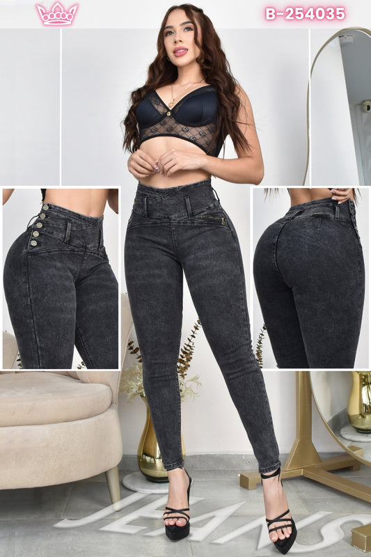 JEANS SKINNY CONTROL ABDOMEN LEVANTA COLA  REF. B-254035