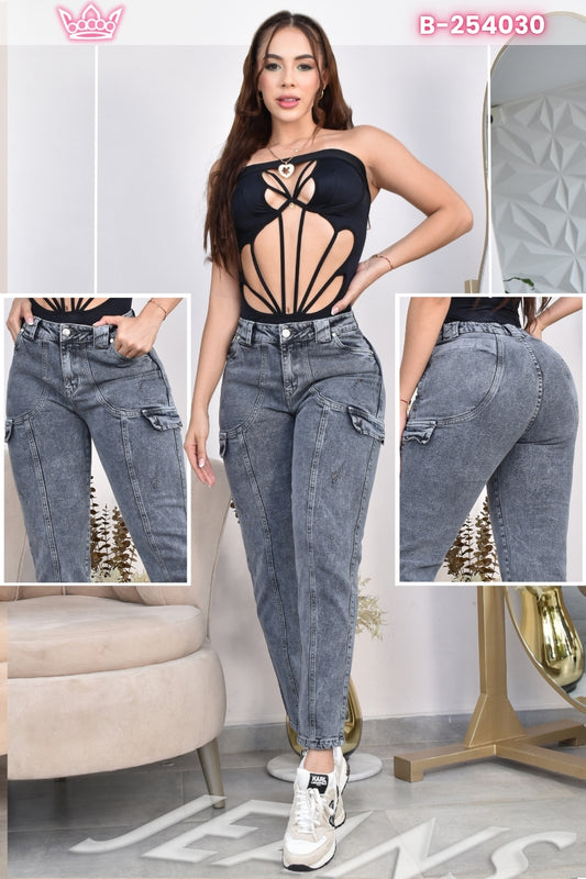 JEANS MOMFIT MOLDEADOR REF. B-254030