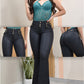 PANTALON BOTA ANCHA CUERINA LEVANTA COLA REF. B-40769