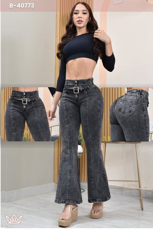 JEANS BOTA CAMPANA LEVANTA COLA  REF. B-40773