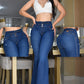 JEANS BOTA CAMPANA LEVANTA COLA REF. B-40665