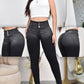 JEANS SKINNY DOBLE TONO CONTROL ABDOMEN LEVANTA COLA  REF. B-254034