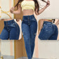 JEANS SKINNY CONTROL ABDOMEN LEVANTA COLA  REF. B-254001