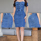 VESTIDO DENIM STRECH, HORMA PERFECTA REF. B-259008