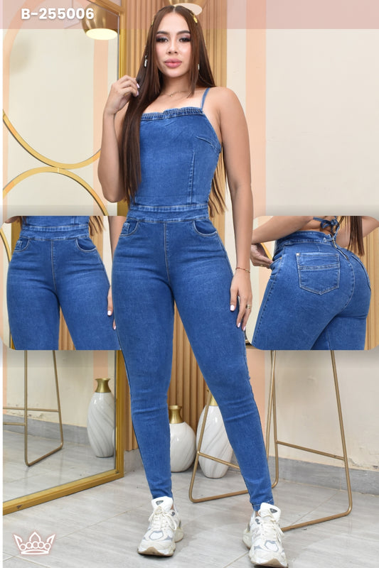 ENTERIZO LARGO DENIM STRECH HORMA PERFECTA B-255006