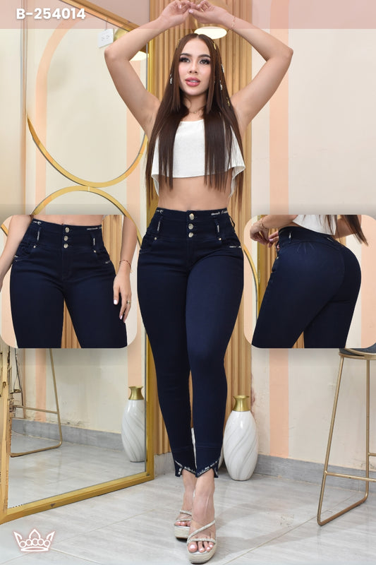 JEANS SKINNY CONTROL ABDOMEN LEVANTA COLA  REF. B-254014