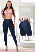 JEANS SKINNY CONTROL ABDOMEN LEVANTA COLA  REF. B264011