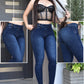 JEANS SKINNY CONTROL ABDOMEN LEVANTA COLA  REF. B-40703