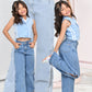JEANS NIÑA BOTA RECTA REF. BK-254024
