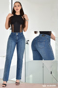 JEANS BOTA RECTA LEVANTA COLA  REF. B254066