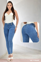 JEANS SKINNY CONTROL ABDOMEN LEVANTA COLA  REF. B264001
