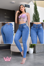 JEANS CONTROL ABDOMEN LEVANTA COLA REF. B-40605
