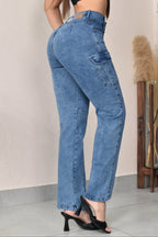 JEANS BOTA RECTA LEVANTA COLA  REF. B-254069