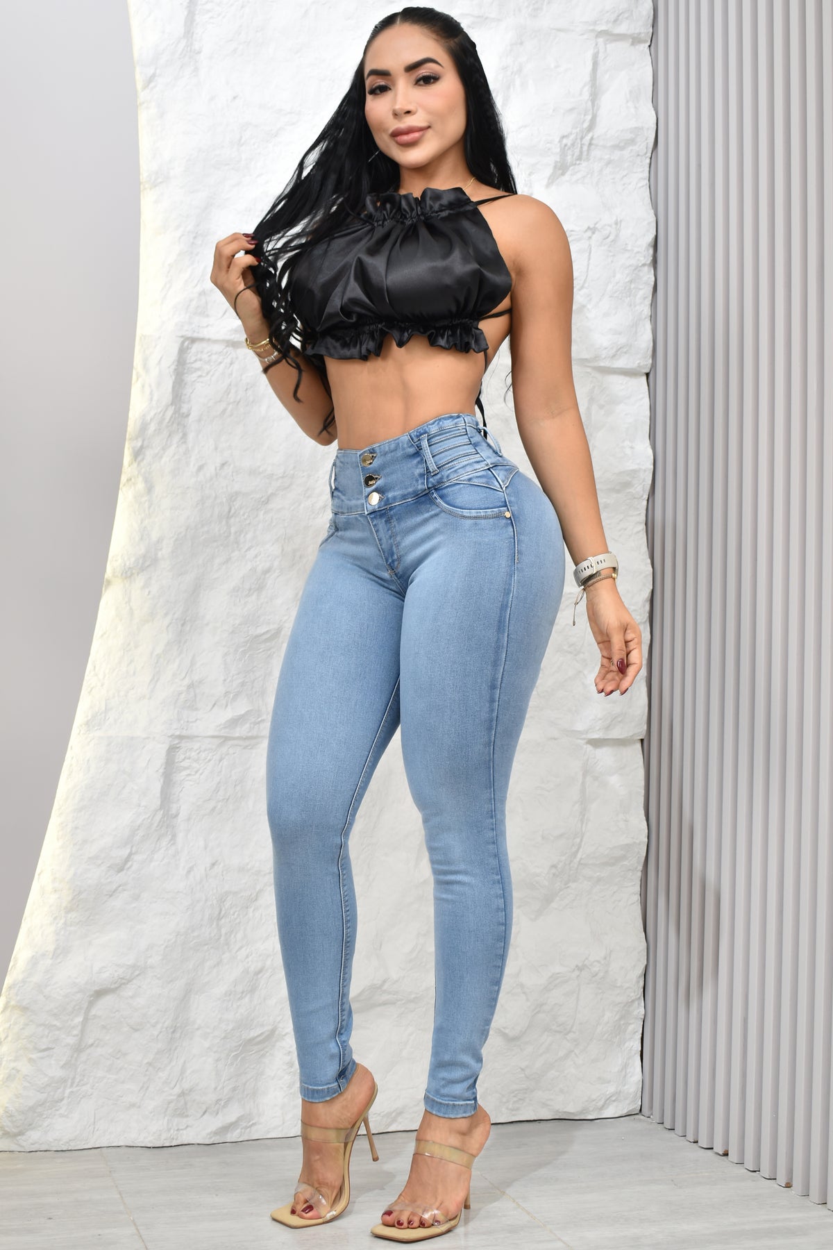 JEANS SKINNY (CLASICO), LEVANTA COLA  REF. B264068