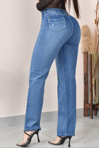 JEANS BOTA RECTA LEVANTA COLA  REF. B-254068