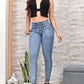 JEANS SKINNY CONTROL ABDOMEN LEVANTA COLA  REF. BK-40148