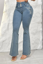 JEANS BOTA ANCHA (EXCLUSIVO), LEVANTA COLA REF. B-264053