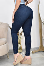 JEANS SKINNY CONTROL ABDOMEN LEVANTA COLA  REF. B-254017
