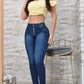 JEANS SKINNY CONTROL ABDOMEN LEVANTA COLA  REF. BK-40138