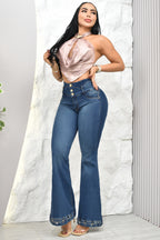 JEANS BOTA ANCHA (EXCLUSIVO), LEVANTA COLA REF. B-264078