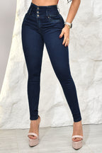 JEANS SKINNY (CLASICO), LEVANTA COLA  REF. B264073