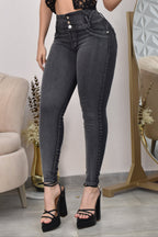 JEANS SKINNY CONTROL ABDOMEN LEVANTA COLA  REF. B-254036