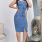 VESTIDO DENIM STRECH, HORMA PERFECTA REF. B-259009