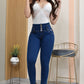 JEANS SKINNY CONTROL ABDOMEN LEVANTA COLA  REF. B-40732