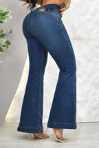 JEANS BOTA ANCHA (EXCLUSIVO), LEVANTA COLA REF. B-264078